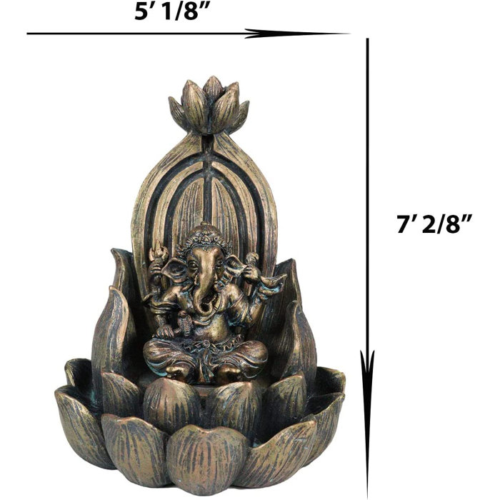 Bungalow Rose Hindu God Avatar Ganapati Lord Ganesha With 4 Hands